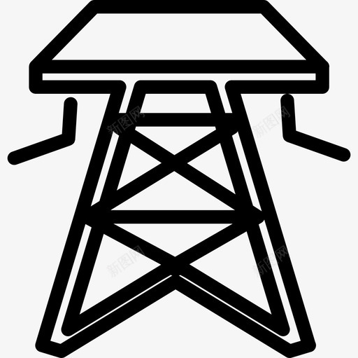 金属塔的电气结构工器具自己动手吧图标svg_新图网 https://ixintu.com 工器具 自己动手吧 金属塔的电气结构