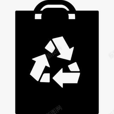 回收袋工具和用具生态图标图标