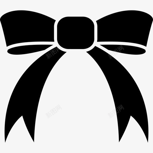 带白色细节艺术时尚图标的丝带领带svg_新图网 https://ixintu.com 带白色细节 时尚图标的丝带领带 艺术