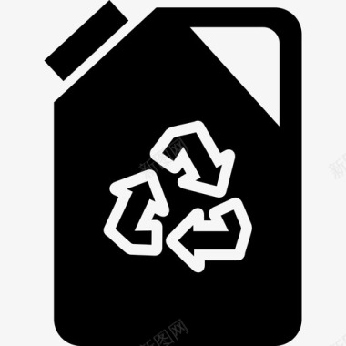 回收罐工具和用具生态图标图标