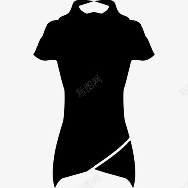 女式马球衫时尚时尚偶像图标图标