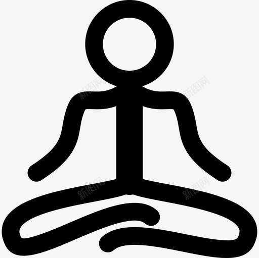 做瑜伽的人伙计们图标svg_新图网 https://ixintu.com 伙计们 做瑜伽的人