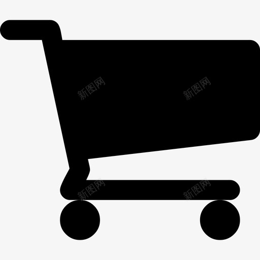 购物车黑色形状字体很棒填充图标svg_新图网 https://ixintu.com 填充 字体很棒 购物车黑色形状