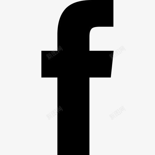 Facebook标志字体很棒填充图标svg_新图网 https://ixintu.com Facebook标志 填充 字体很棒