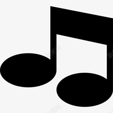 厚双音符音乐音乐和声音2图标图标
