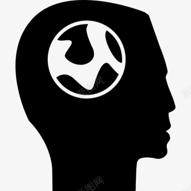 全球意识人生态图标图标