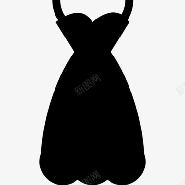 性感女装黑色造型时尚时尚偶像图标图标