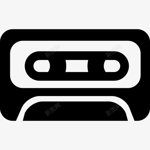 盒式磁带音乐与声音1图标svg_新图网 https://ixintu.com 盒式磁带 音乐与声音1