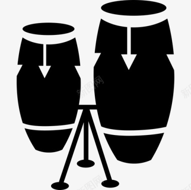 鼓对音乐音乐和声音2图标图标