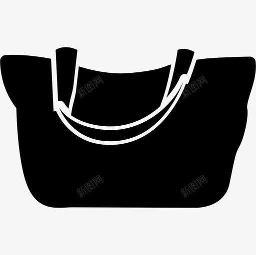 女性黑色手袋工具和用具时尚的图标svg_新图网 https://ixintu.com 女性黑色手袋 工具和用具 时尚的图标