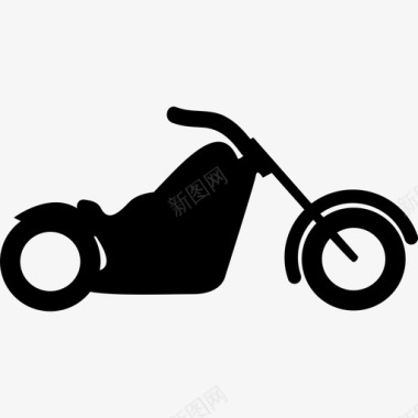 摩托车侧视图运输车轮上方图标图标
