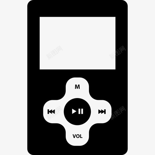 IPod音乐播放器音乐和声音1图标svg_新图网 https://ixintu.com IPod音乐播放器 音乐和声音1