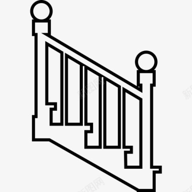 楼梯侧视图建筑物自己动手图标图标