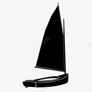 帆船风水图标图标
