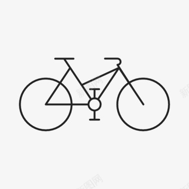 自行车骑马女人图标图标