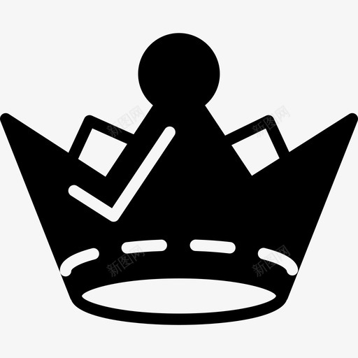皇家复古皇冠图标svg_新图网 https://ixintu.com 皇家复古皇冠