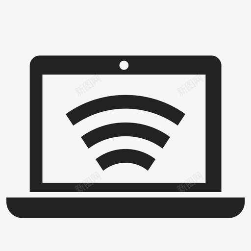 无线计算机互联网笔记本电脑便携式图标svg_新图网 https://ixintu.com wi-fi 互联网 便携式 技术 无线 笔记本电脑 计算机
