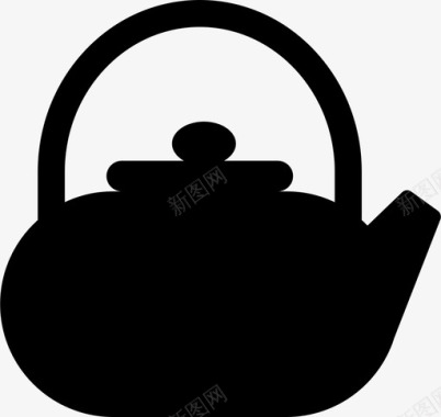 茶壶厨房蒸汽水图标图标