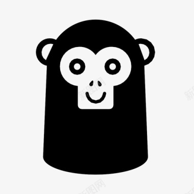 猴子动物黑猩猩图标图标