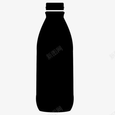 牛奶瓶子瓶盖图标图标