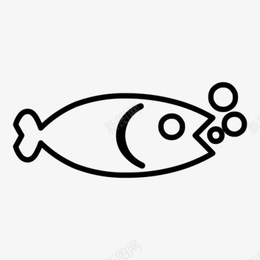鱼动物游泳图标图标