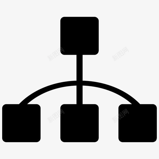 网络支架连接图标svg_新图网 https://ixintu.com 传输 图表 支架 流程图 网络 过程 连接