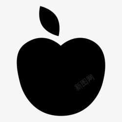 亚当和夏娃苹果自然健康图标高清图片