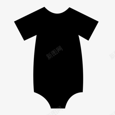 孩子婴儿婴儿服装图标图标