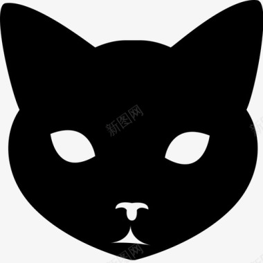 猫动物黑猫图标图标