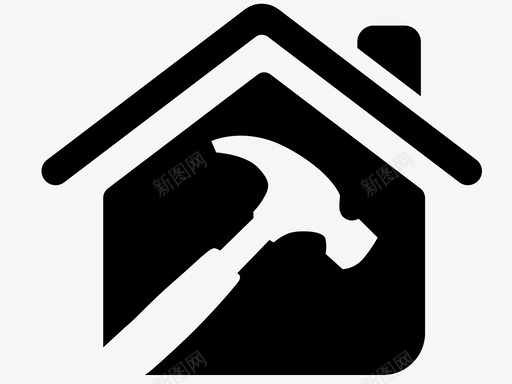 家装建造修理图标svg_新图网 https://ixintu.com 修理 家装 建造 房屋修理 更新