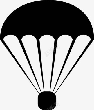降落伞空中军队图标图标