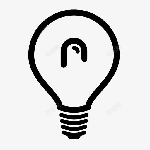 led灯泡节能器创意灯泡图标svg_新图网 https://ixintu.com led灯泡 光源 创意灯泡 可持续发展 插座 灯泡 现代灯 节能器