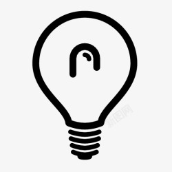节能光源led灯泡节能器创意灯泡图标高清图片
