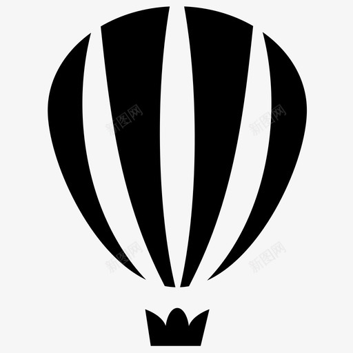热气球漂浮飞行图标svg_新图网 https://ixintu.com 旅行 漂浮 热气球 生命 降落伞 飞行