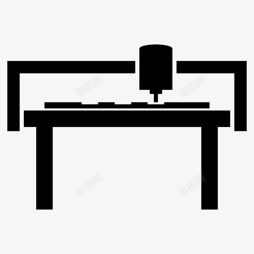 数控雕刻机数控机床铣床图标svg_新图网 https://ixintu.com 原型 数控机床 数控雕刻机 木工车间 游戏控制器 铣床 雕刻桌
