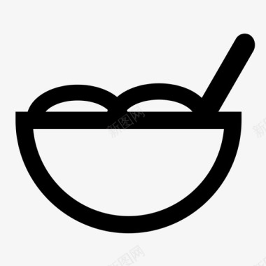 食物碗谷类食品图标图标