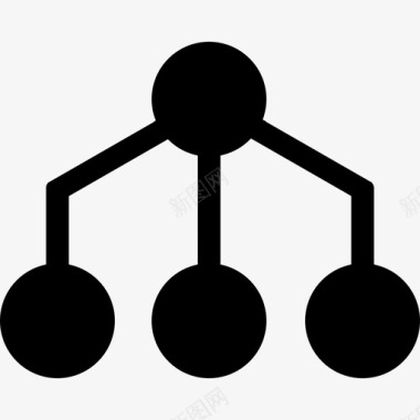 网络连接图表图标图标
