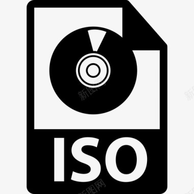 ISO文件格式界面文件格式图标图标