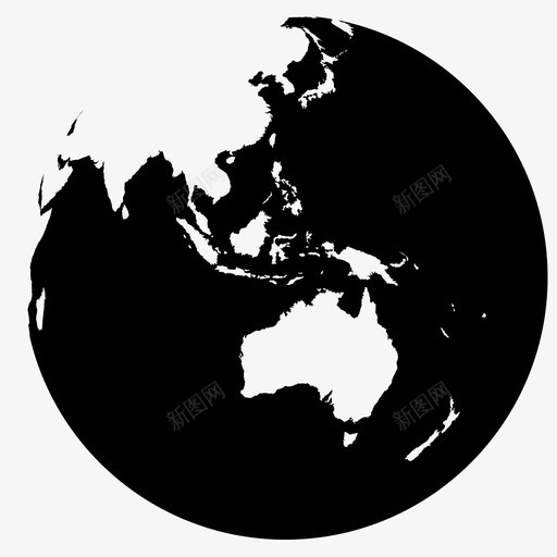 地球地理大洋洲图标svg_新图网 https://ixintu.com 世界 地球 地理 大洋洲 星球