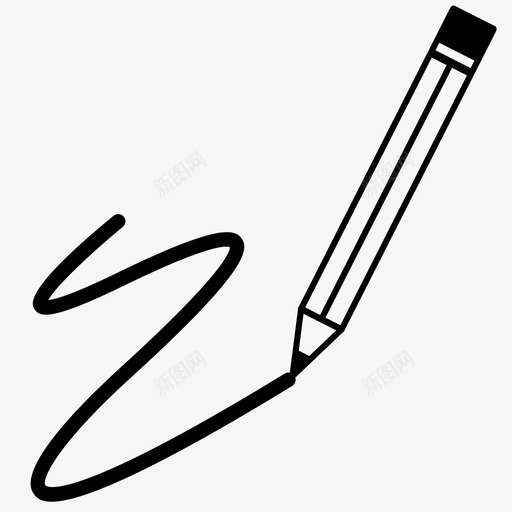 绘画艺术涂鸦图标svg_新图网 https://ixintu.com 写作 想法 涂鸦 素描 绘画 艺术 铅笔