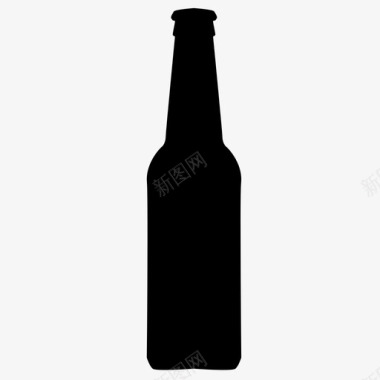 瓶子酒啤酒玻璃杯图标图标