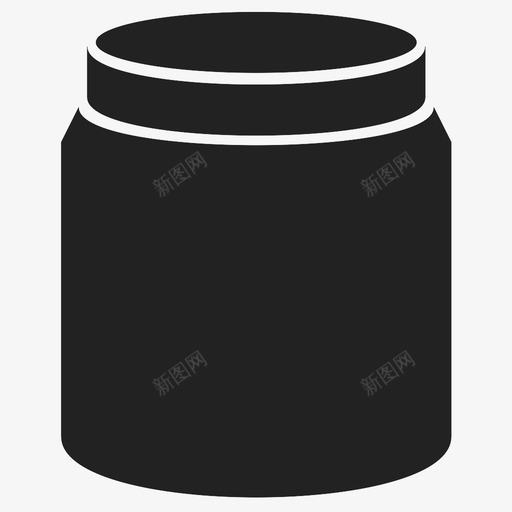 罐子容器食物玻璃果酱图标svg_新图网 https://ixintu.com 厨房 塑料 容器 果酱 玻璃 罐子 食物