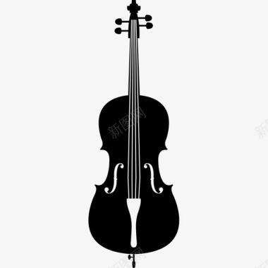 大提琴古典乐器图标图标