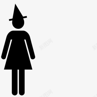女巫服装装扮图标图标
