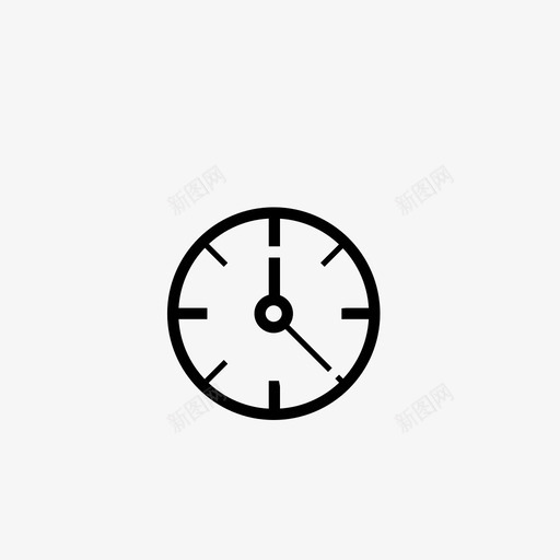 时钟钟面秒表图标svg_新图网 https://ixintu.com 时钟 时间 秒表 钟面