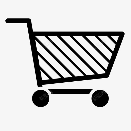 购物车结账杂货店图标svg_新图网 https://ixintu.com 推送 杂货店 结账 购物车 超市