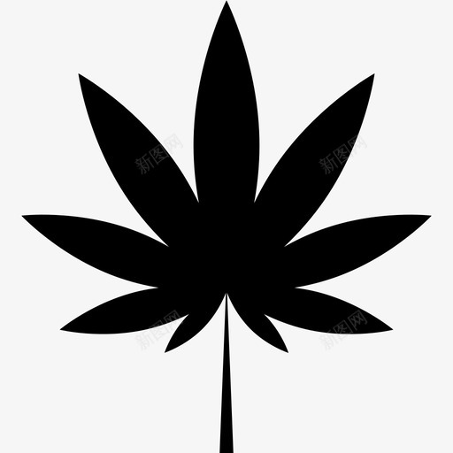 大麻毒品叶图标svg_新图网 https://ixintu.com 叶 大麻 植物 毒品 烟 草 药