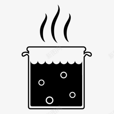 锅蒸汽水壶图标图标