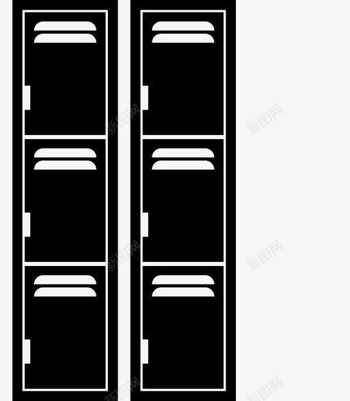 储物柜健身房学校图标svg_新图网 https://ixintu.com 健身房 储物柜 学校