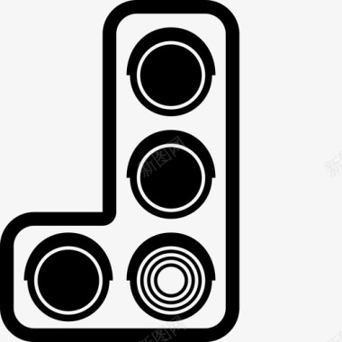 红绿灯道路安全信号红绿灯走图标图标
